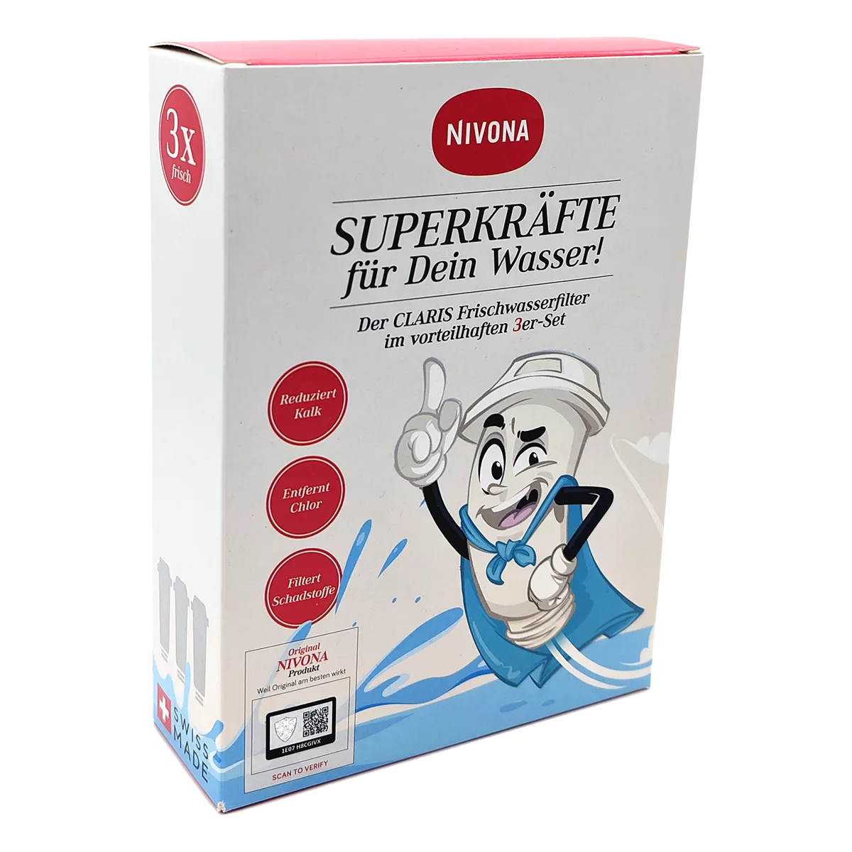 3er-Set CLARIS Frischwasserfilter